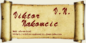 Viktor Nakomčić vizit kartica